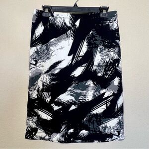 Grace Elements Graffiti Print Pencil Skirt Size S